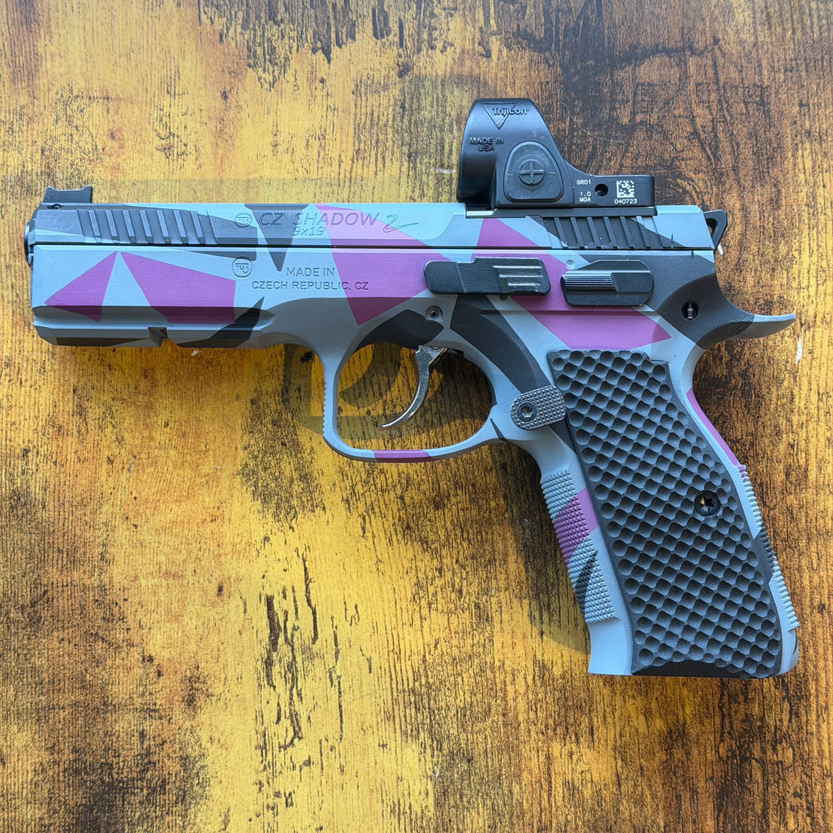 Dazzle DIY Gun Camo Adhesive Stencil