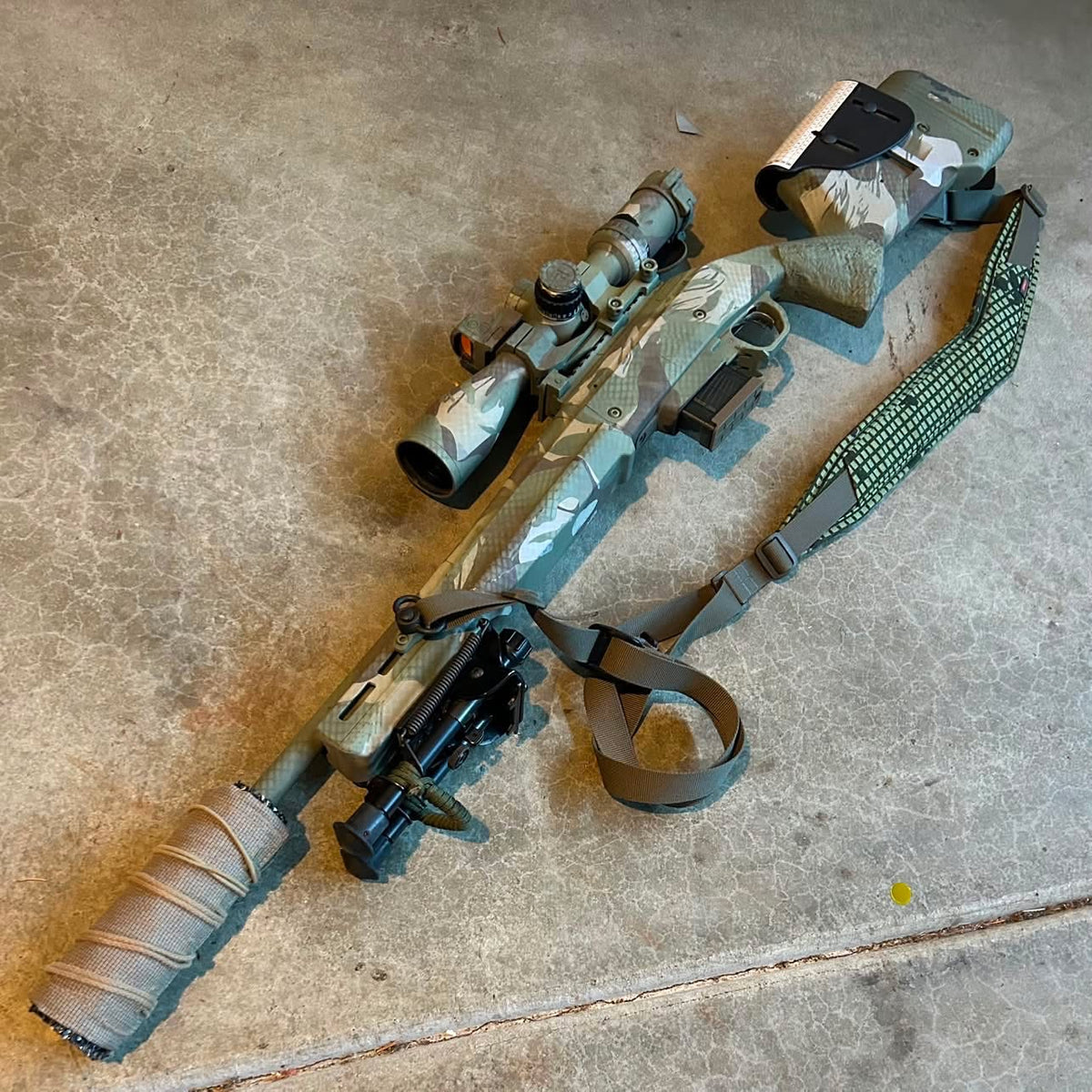Rhodie DIY Gun Camo Adhesive Stencil