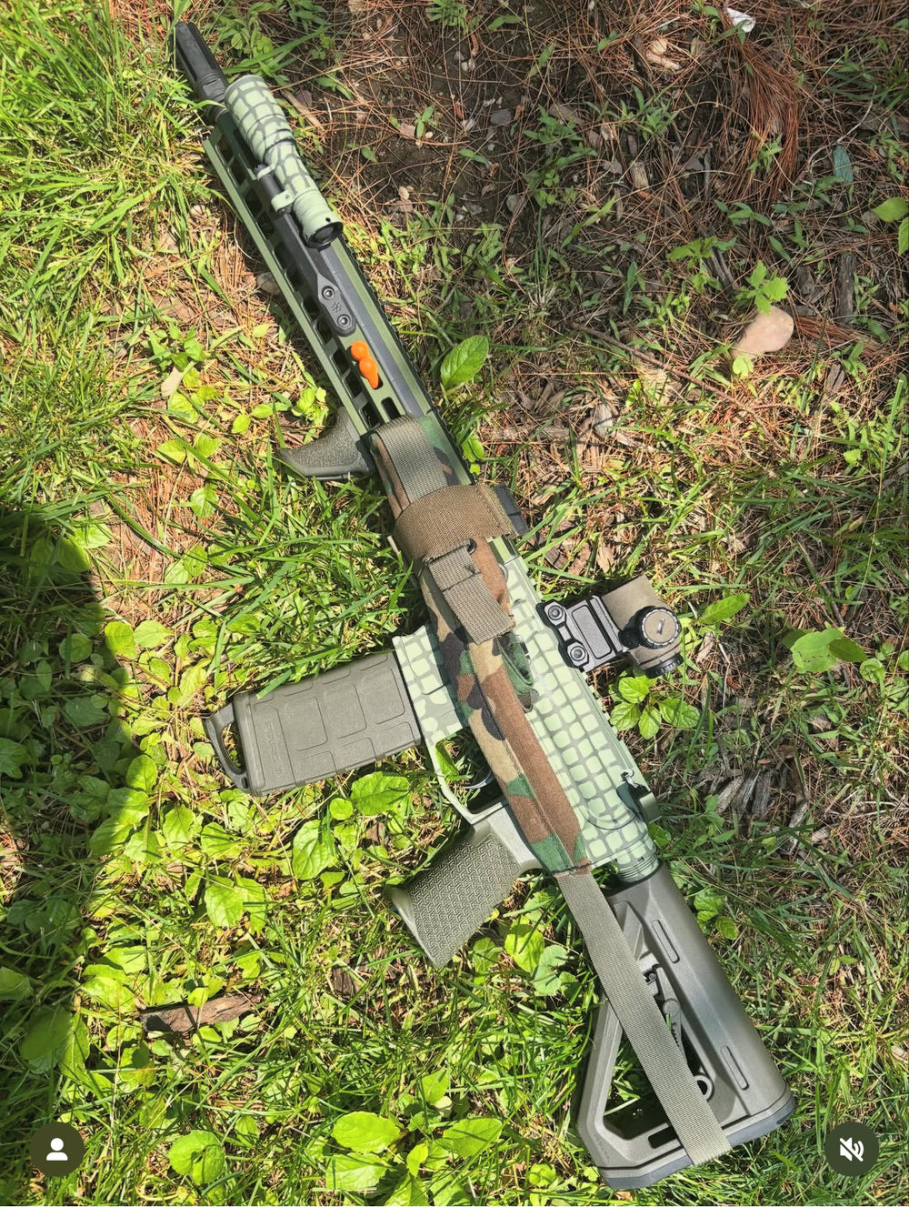DNC Desert Night Camo Adhesive Stencil