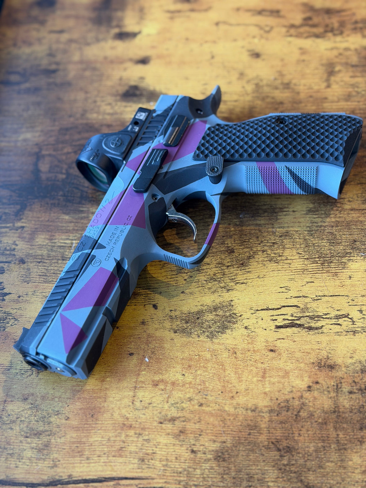 Dazzle DIY Gun Camo Adhesive Stencil