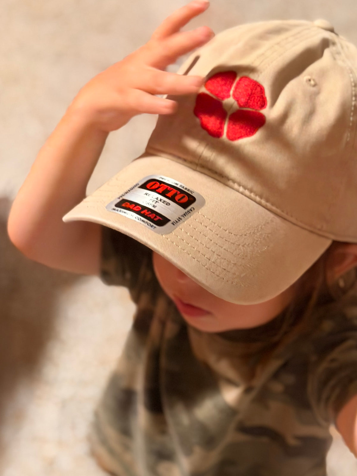 Poppy Garment Washed Dad Hat