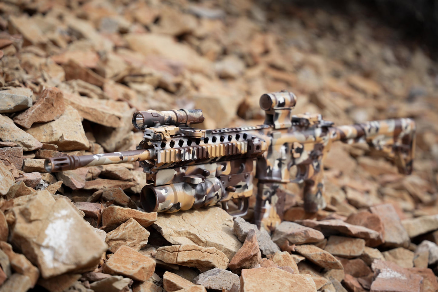 Choco Chip DIY Gun Camo Adhesive Stencil