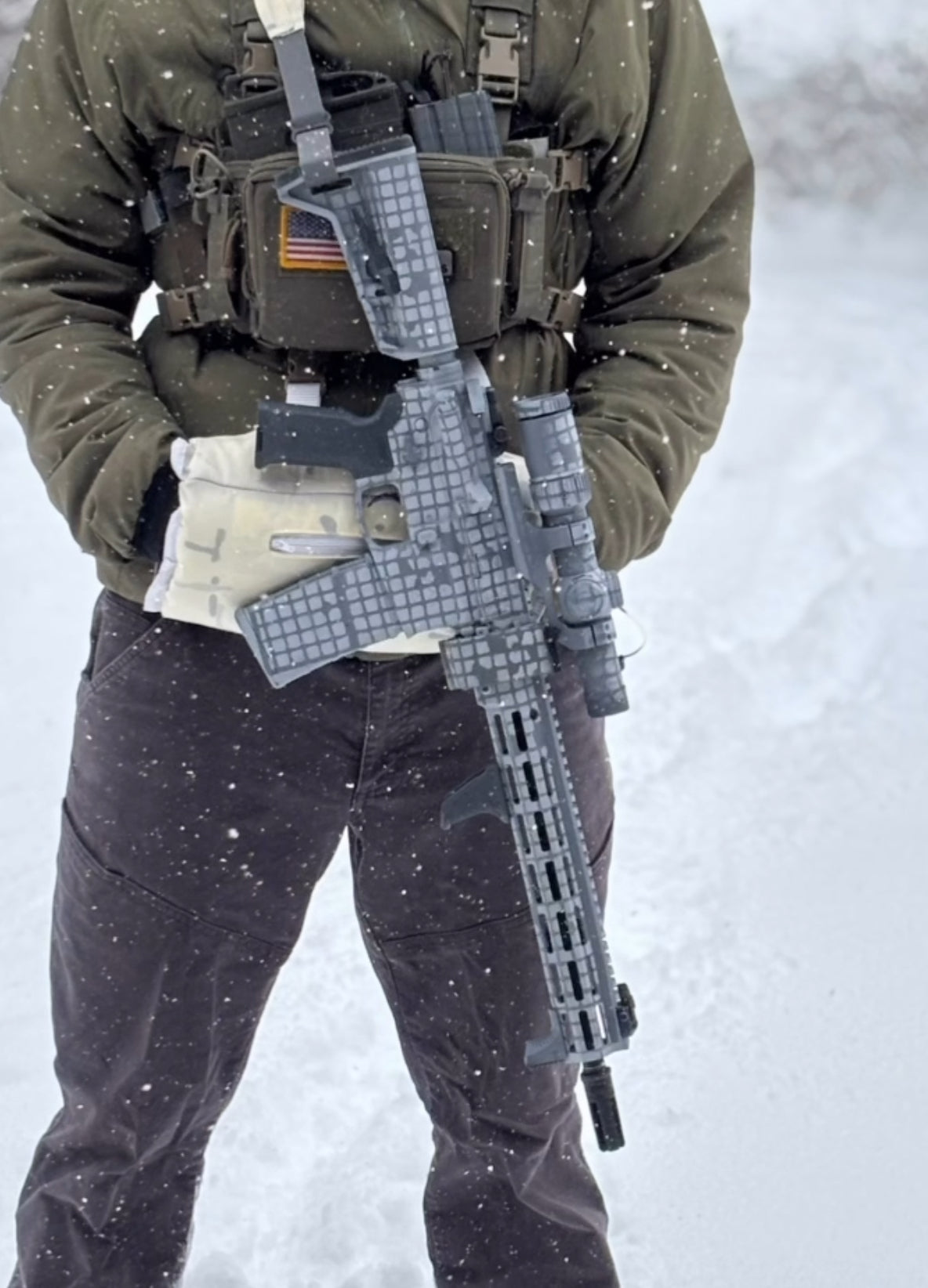 DNC Desert Night DIY Gun Camo Adhesive Stencil