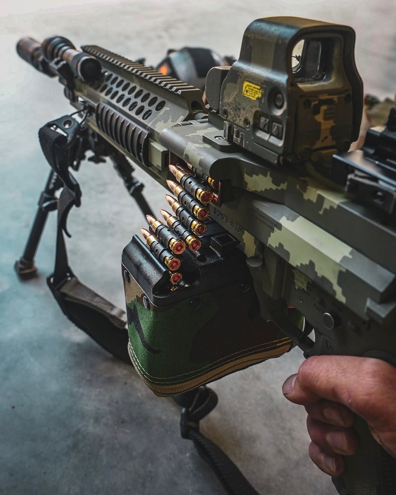 Russian Palma DIY Gun Camo Adhesive Stencil