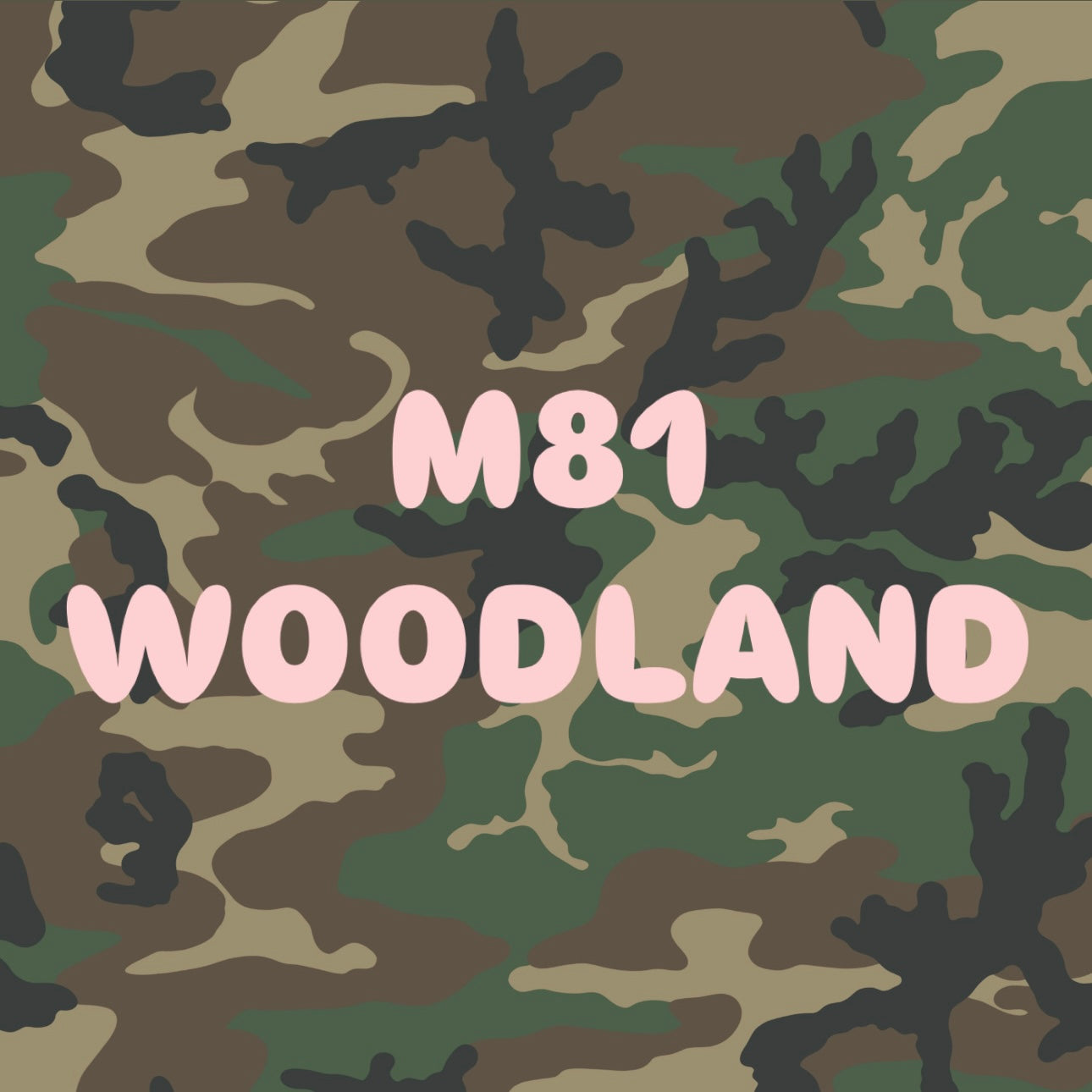 M81 Woodland Adhesive Stencil