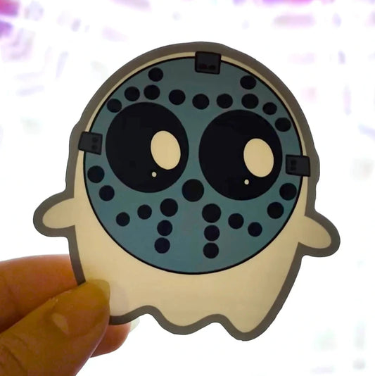 Masked Chibi Ghost Sticker