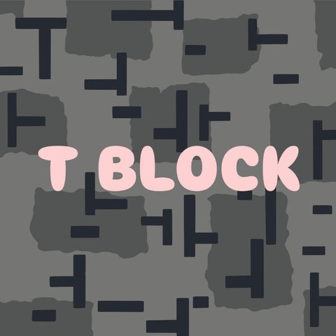 T Block Adhesive Stencil