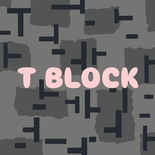 T Block Adhesive Stencil